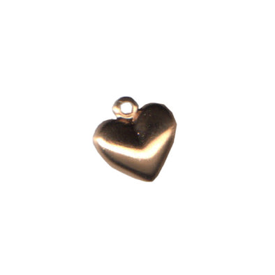 Charm BE023 Puffy Heart Gold