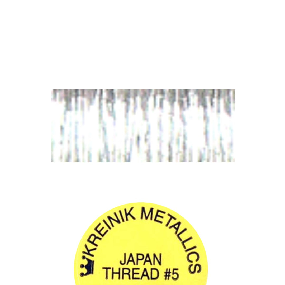 Kreinik Metallic Japan #5 001J Silver