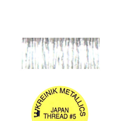 Kreinik Metallic Japan #5 001J Silver