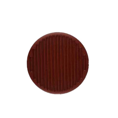 Button 266802 Round Fine Texute Shank Brown 15mm