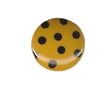Button 952684 Yellow with Black Dots 18mm