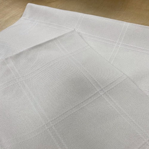 Afghan 18ct Anne Cloth White