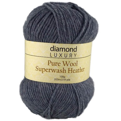 Pure Wool Superwash Heather 1002 Grey