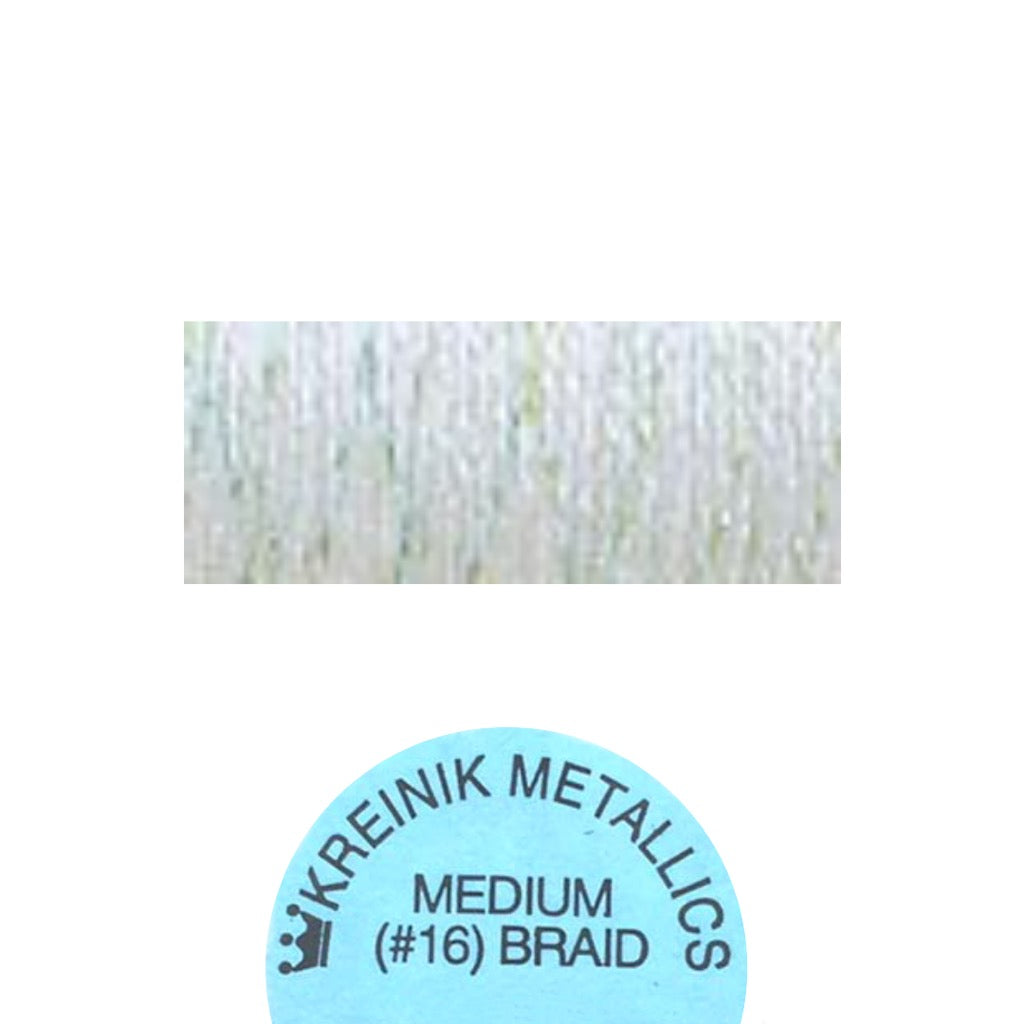 Kreinik Metallic#16 Braid  198 Pale Green Medium