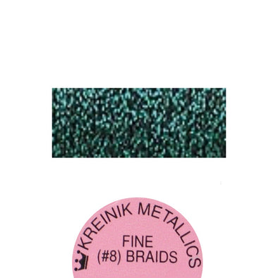 Kreinik Metallic #8 Braid   009 Emerald