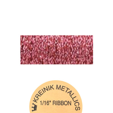 Kreinik Metallic 1/16” Ribbon  031 Crimson