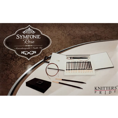 Circular Needle Gift Set Knitter's Pride Rose Symfonie 3.5 - 9.0mm Birch/Karbonz Interchangeable