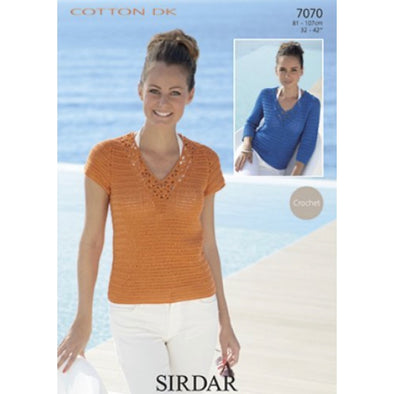 Sirdar 7070 Cotton DK Sweater