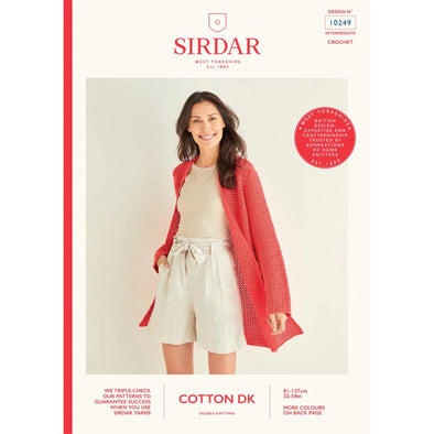 Sirdar 10249 Cotton Dk Cardigan