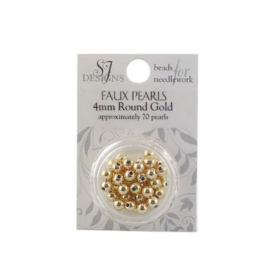Pearls 4.0mm Gold SJD Faux