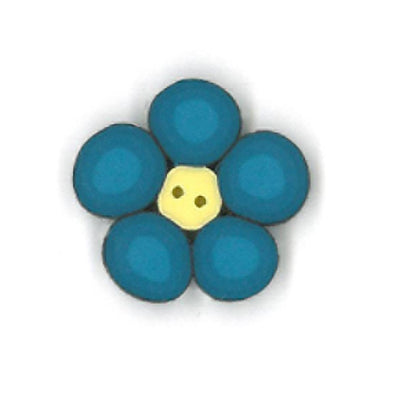 Just Another Button Company 2222.S Blue Flower small