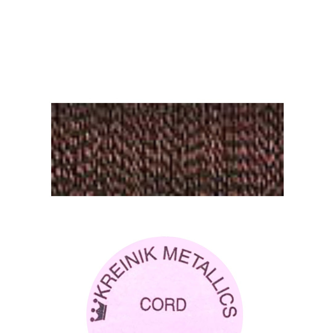 Kreinik Metallic Cord 201C Chocolate