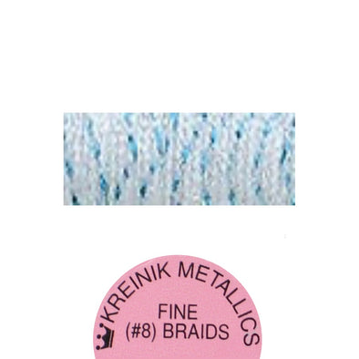 Kreinik Metallic #8 Braid 1432 Blue Ice