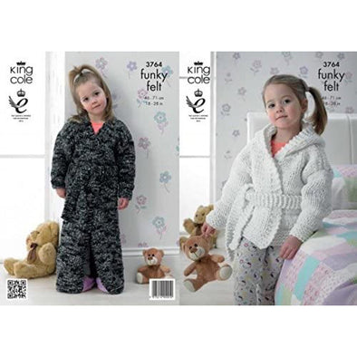 King Cole 3764 Funky Felt Dressing Gown