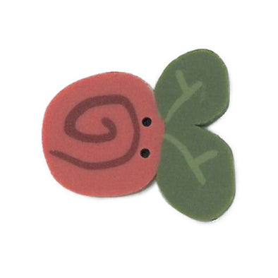 Just Another Button Company 2310.S Small Raspberry Swirly Bud