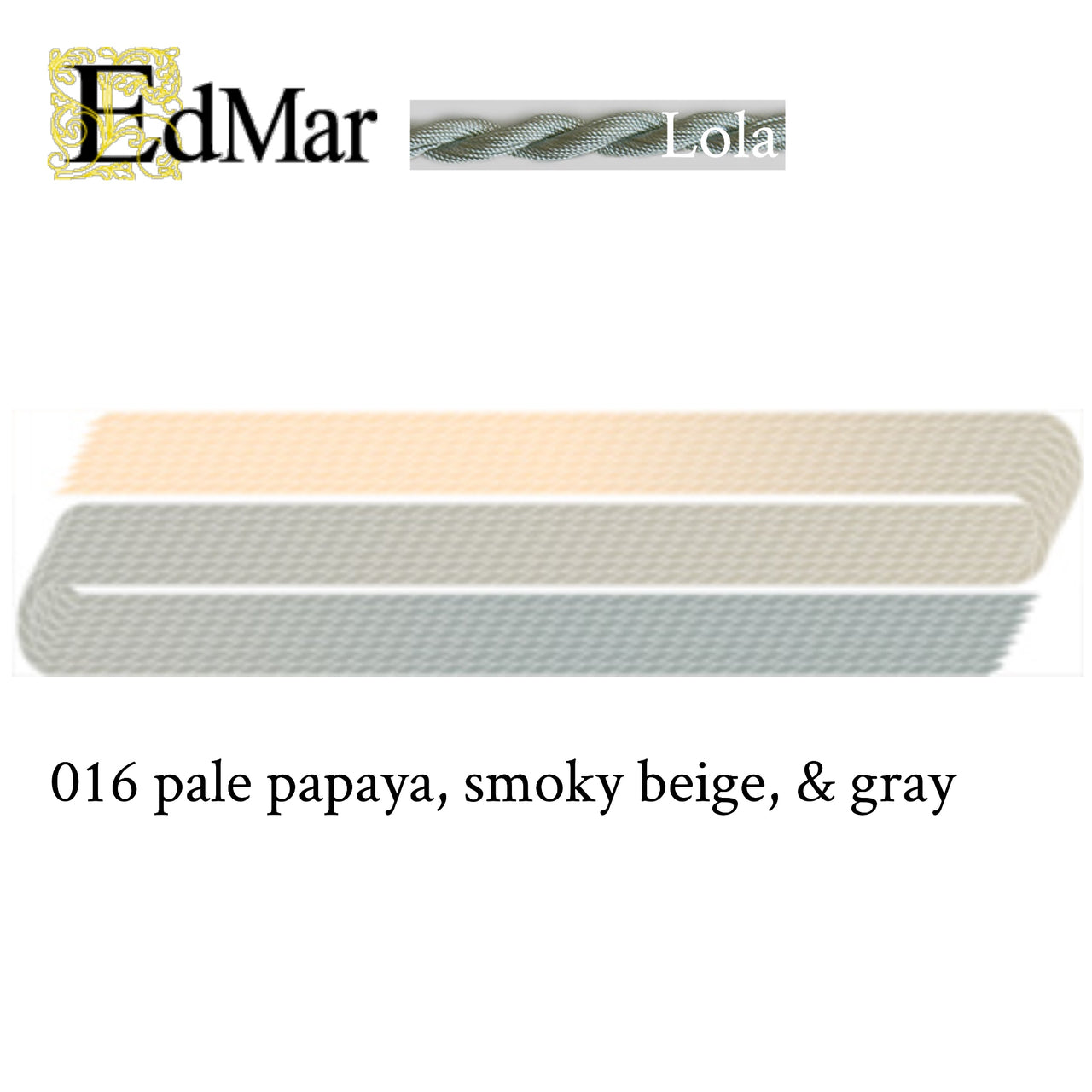 Lola 016 Pale Papaya, Smoky Beige, & Gray