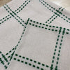 Afghan 14ct Hearthside Dark Green Design on Beige fabric - Afghan Cut