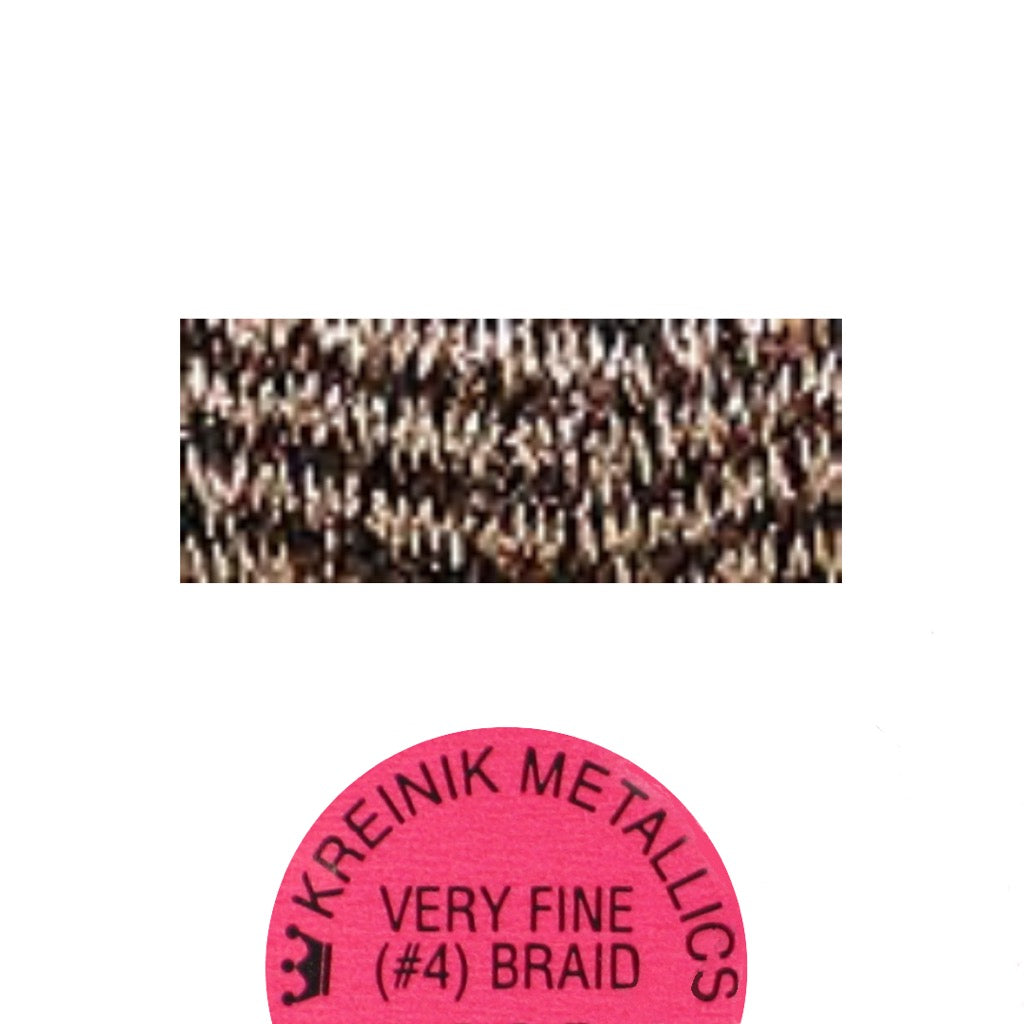 Kreinik Metallic #4 Braid 2122 Curry