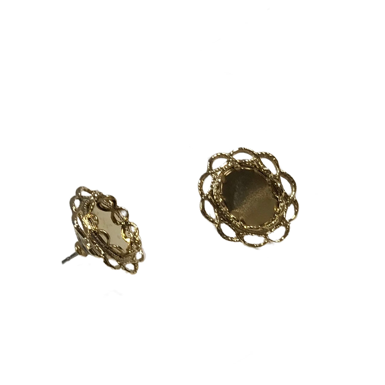 Earrings  8 x 10 Gold Colour 1022G