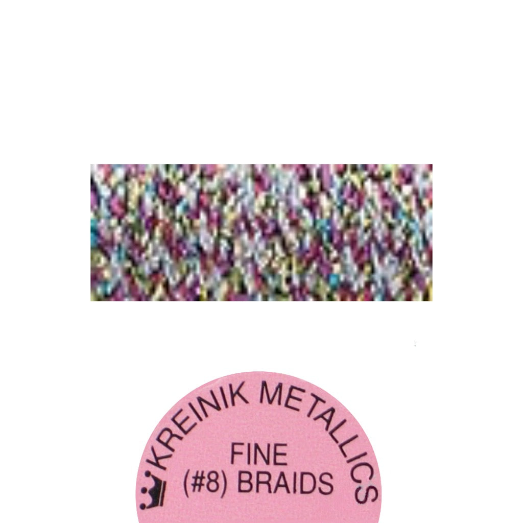 Kreinik Metallic #8 Braid 2094HL Heather High Lustre