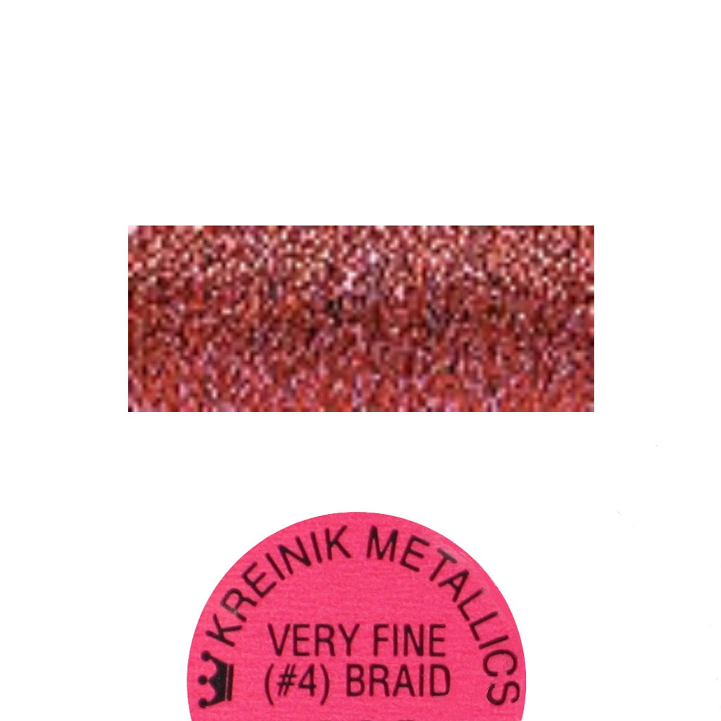 Kreinik Metallic #4 Braid   421 Azaela