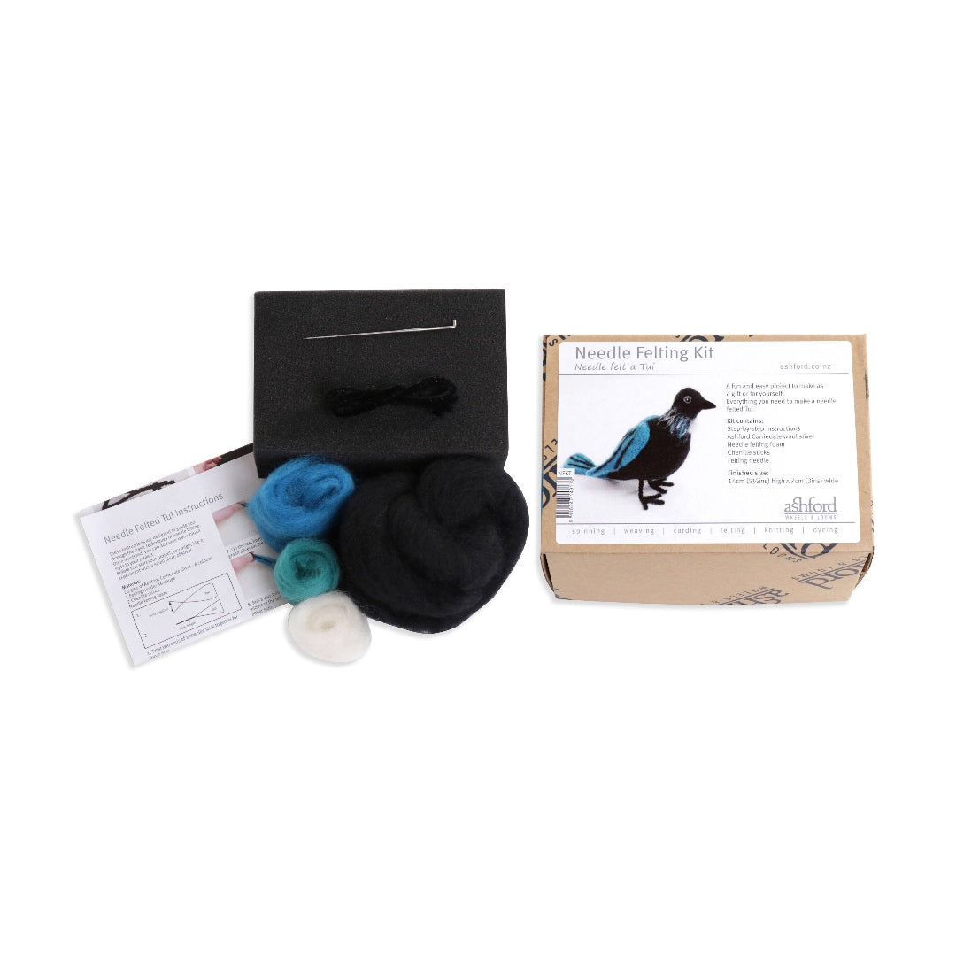 Needle Felting Kit - Tui bird