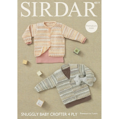 Sirdar 4819 Baby Crofter 4 ply Cardigan