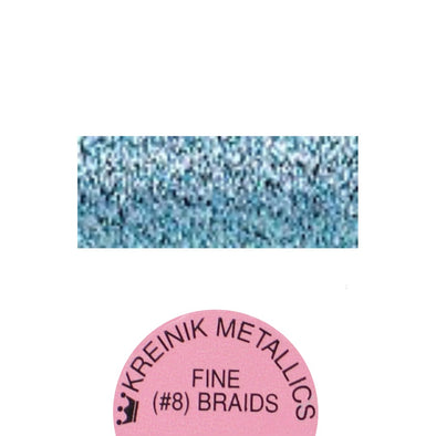 Kreinik Metallic #8 Braid 3214 Blue Zircon