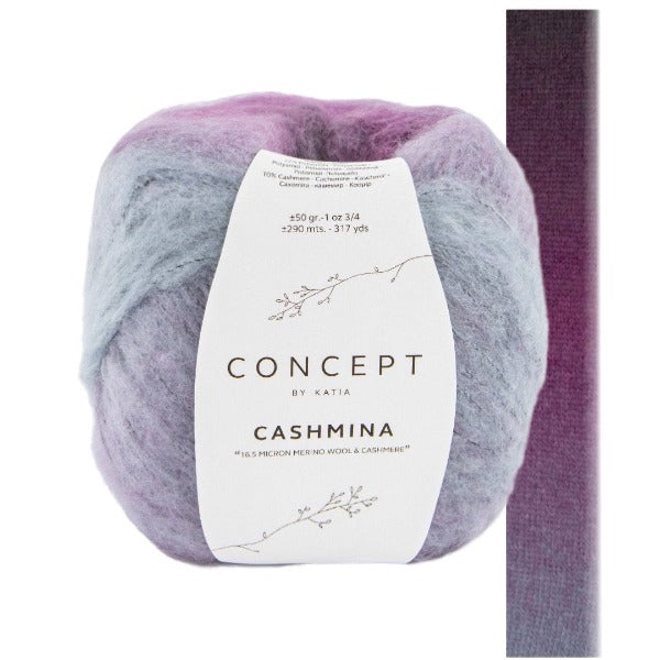 Cashmina 305 Blue-Pearl Blackberry-Black