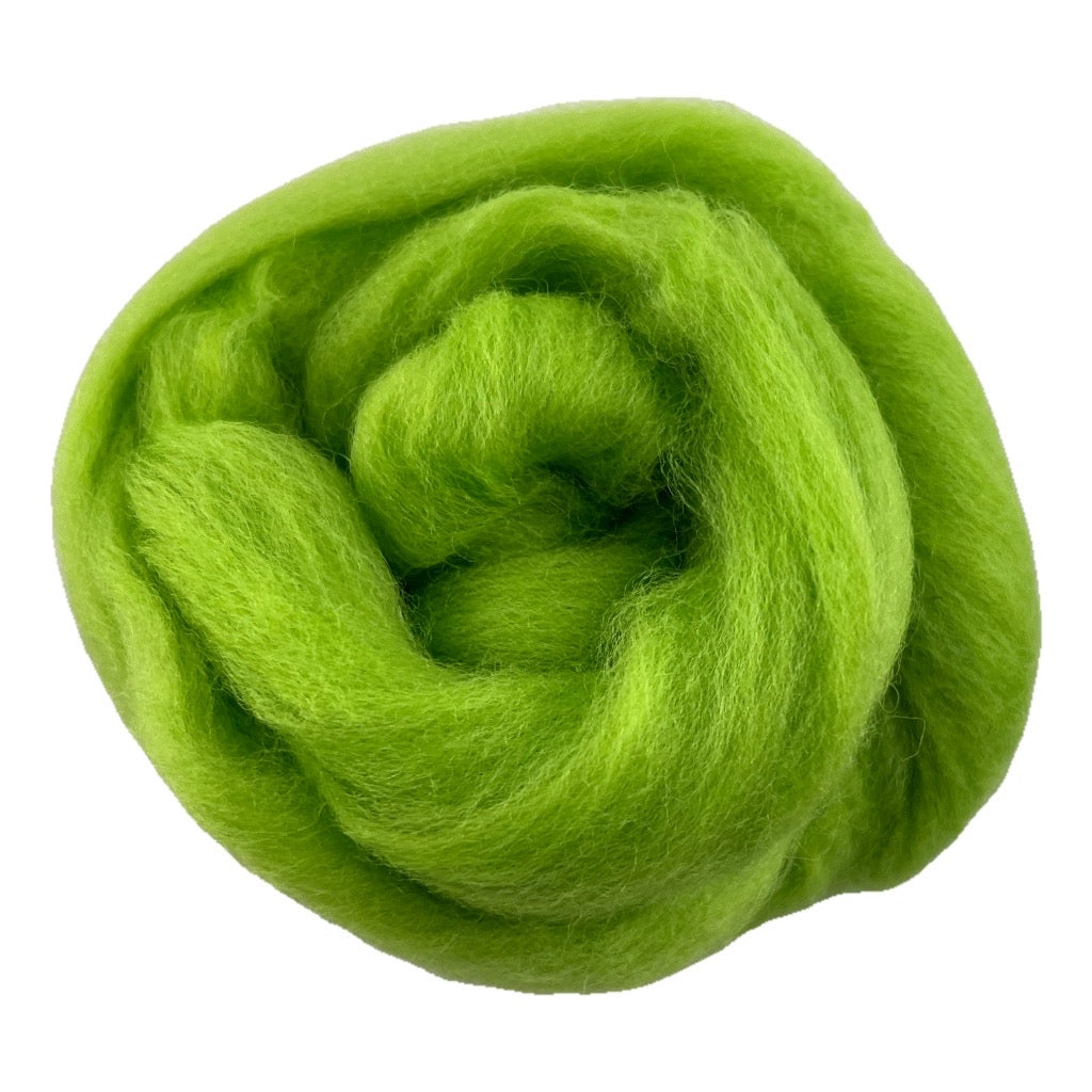 Corriedale Fibre 043 Lime