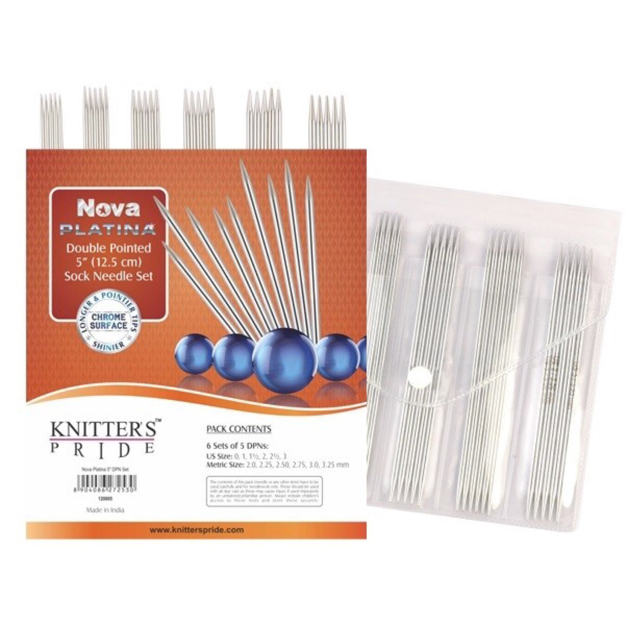 Double Pointed Sock Gift Set Knitter's Pride Nova Platina