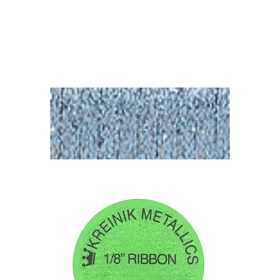 Kreinik Metallic 1/8” Ribbon   025 Grey