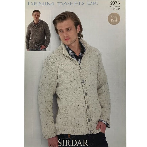 Sirdar 9373 Denim Tweed Dk Cardigan