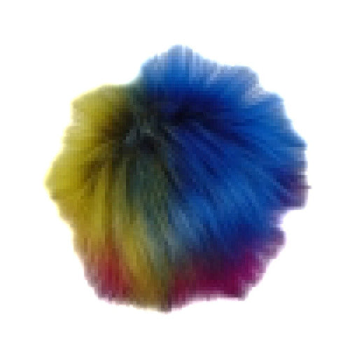 Fake Fur Pom pom 1243 Rainbow