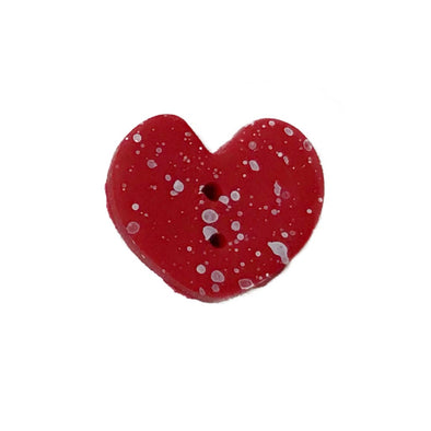 SB001M Red Speckled Heart