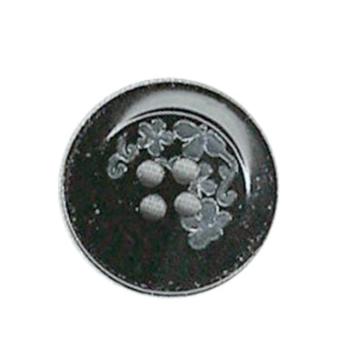 Button 108940 Black/Silver/18m