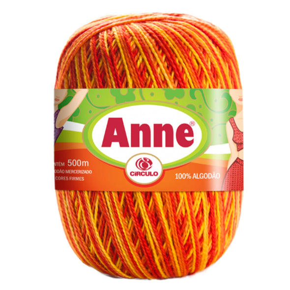 Anne 9619 Orange Verigated