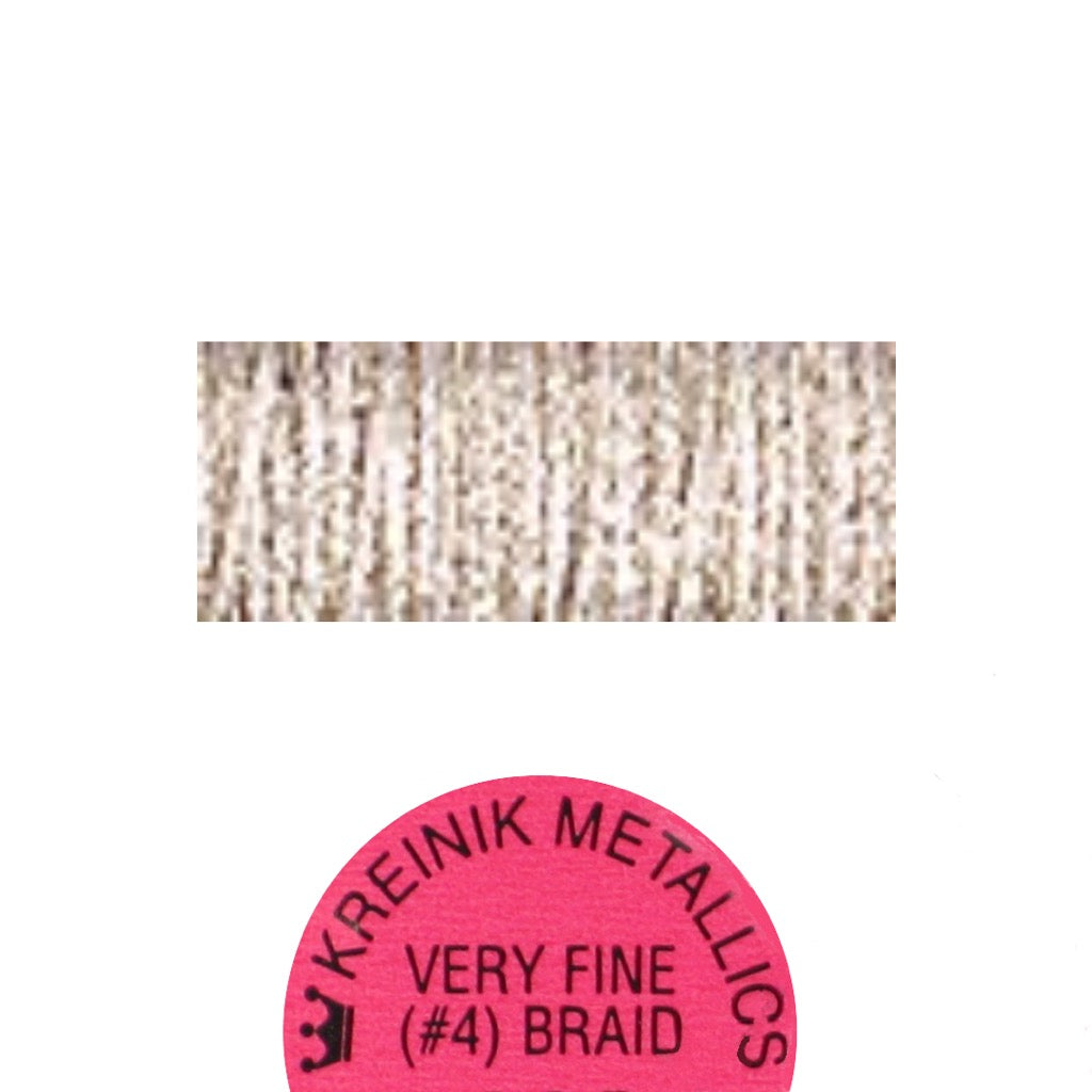 Kreinik Metallic #4 Braid 4005 Sugar Cube