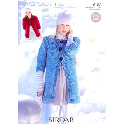 Sirdar 9197 Big Softie Coat for Adults