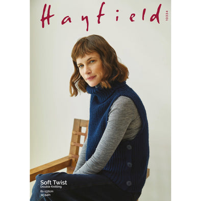 Hayfield 10334 Soft Twist Vest