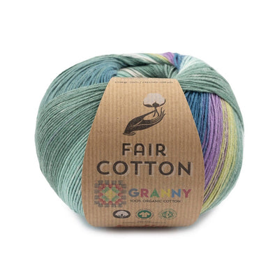 Fair Cotton Granny 301 Blue-Yellow Green Lilac