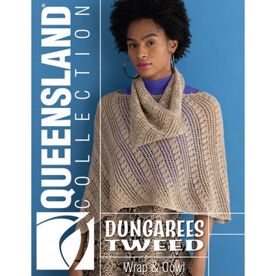 Queensland Collection  75-02 Dungarees Tweed Wrap & Cowl