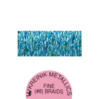 Kreinik Metallic #8 Braid  684 Aquamarine