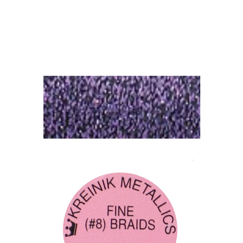 Kreinik Metallic #8 Braid   026 Amethyst