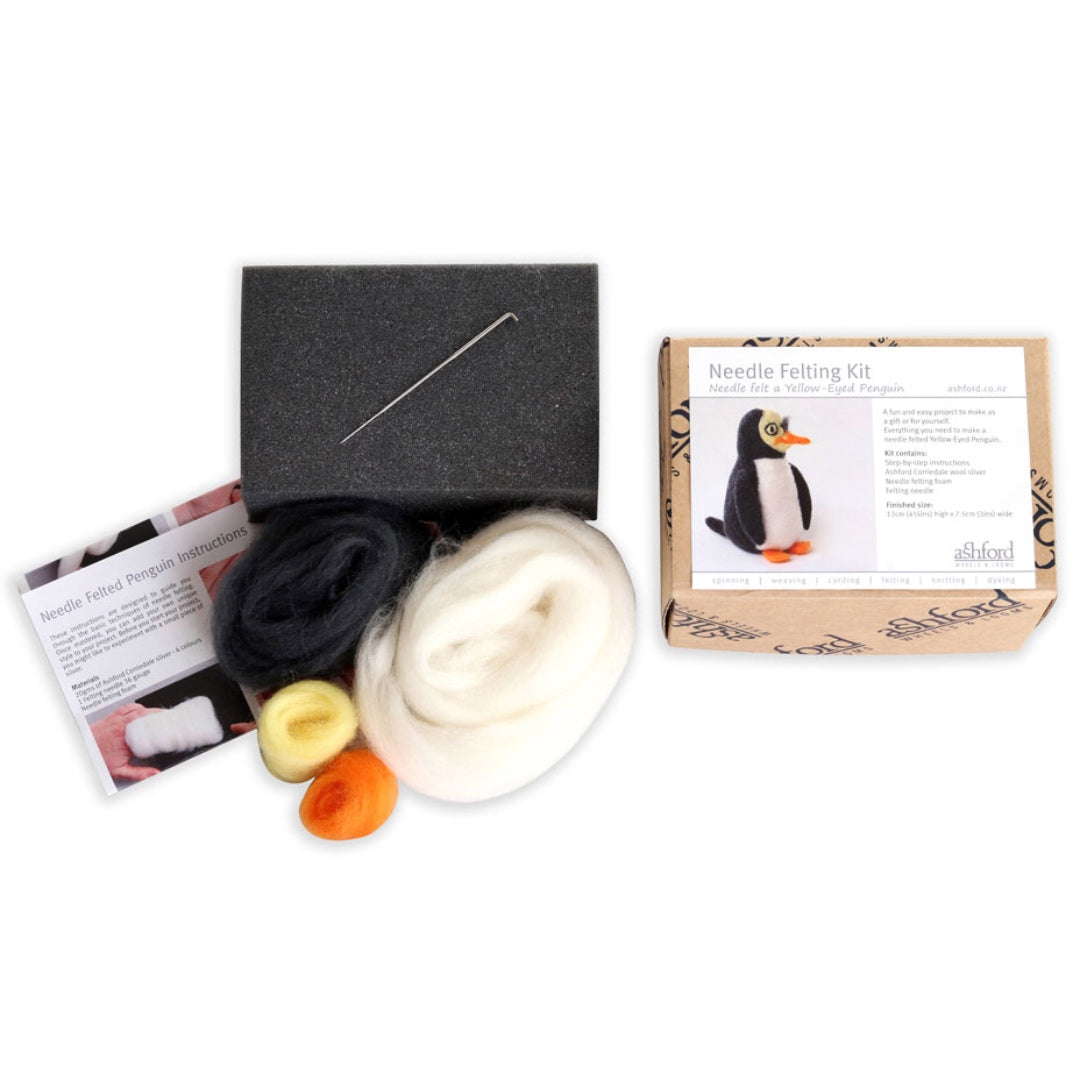 Needle Felting Kit - Penguin