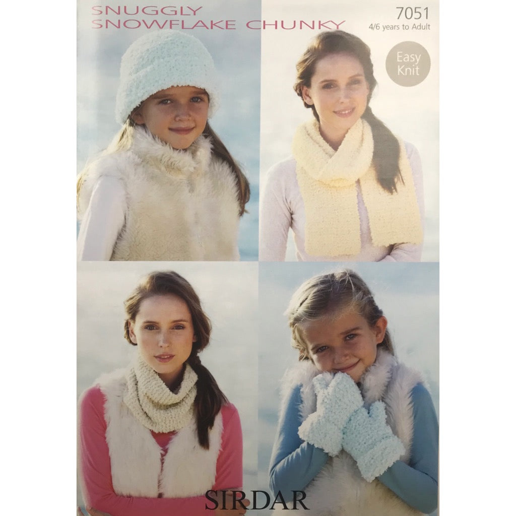 Sirdar 7051 Snowflake Chunky Hats