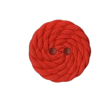 Button 603370TB Red Braid 18mm