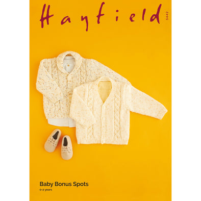 Hayfield 5442 Baby Bonus Spots Cardigan
