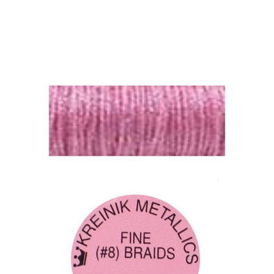 Kreinik Metallic #8 Braid 9592 Peony