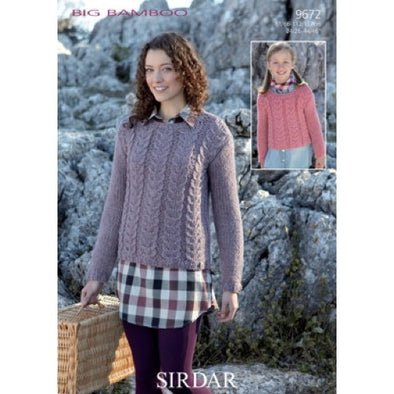 Sirdar 9672 Big Bamboo Sweater